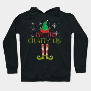 funny I'm the chatty elf Christmas shirt Hoodie